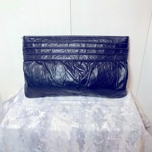 Vintage 80’s Dark Navy Clutch Purse